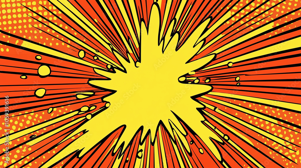 Retro background with rays, A background with bright yellow rays coming ...