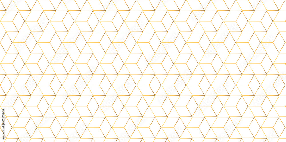 Fototapeta premium Seamless pattern with hexagon square cube geometric pattern shapes grid metal element texture design. vector tiles gradient science web tech connection triangle diamond honeycomb hexagon art.