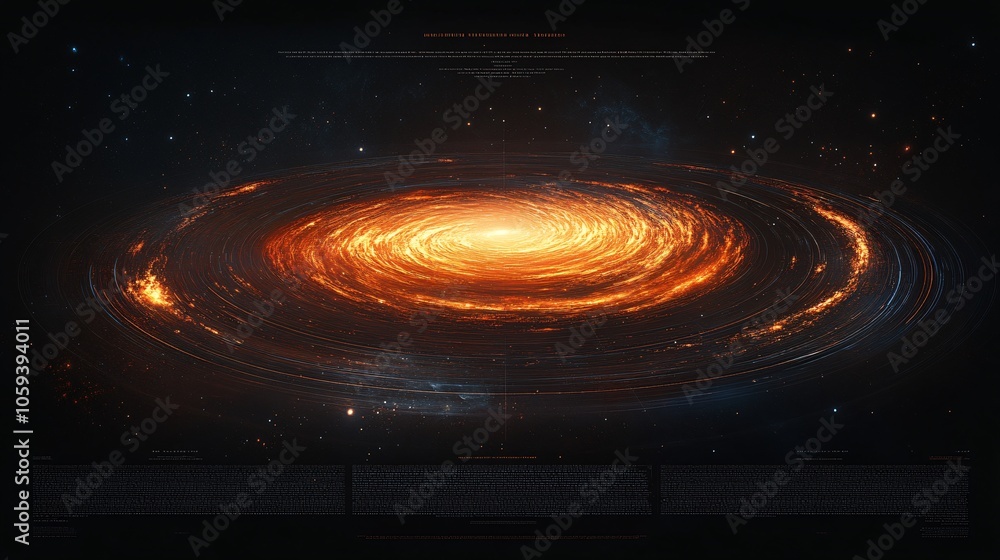 Obraz premium system in the space