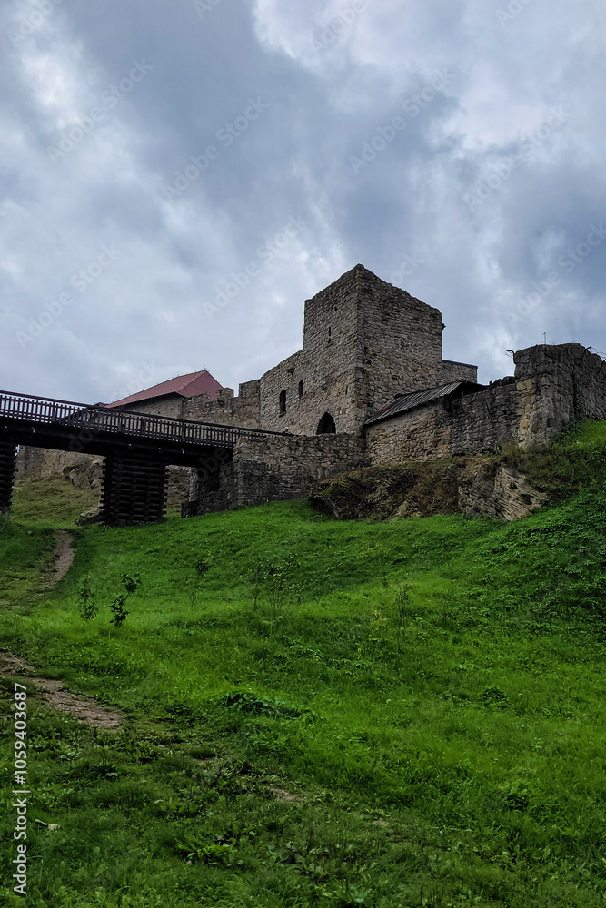 Historical ruins of a hill fortress Historical ruins of a hill fortress