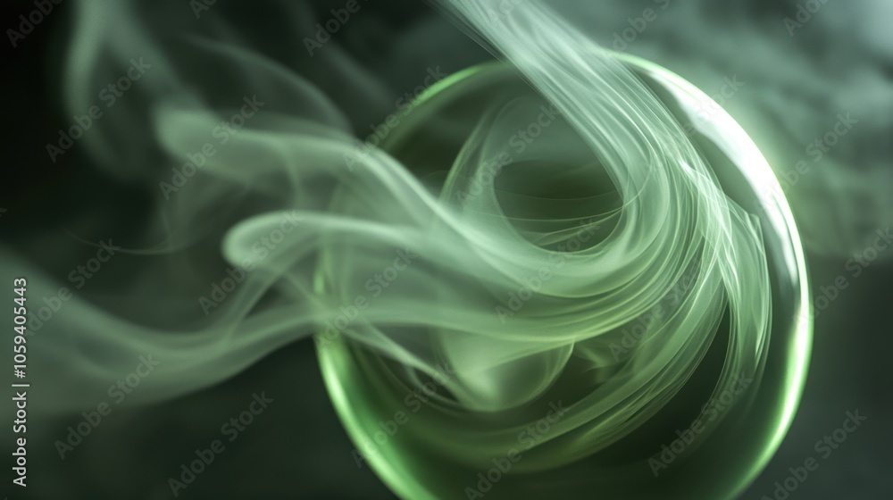 Fototapeta premium Abstract Smoke Orb