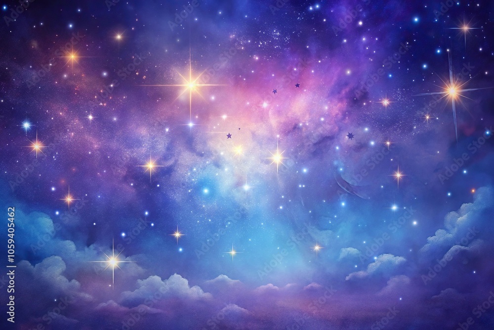 A serene and peaceful galaxy background with soft purple hues and subtle stars, set against a dark blue canvas for a mystical ambiance, ambient, galaxy, deep space, space backdrop, space A serene and peaceful galaxy background with soft purple hues and subtle stars, set against a dark blue canvas for a mystical ambiance, ambient, galaxy, deep space, space backdrop, space