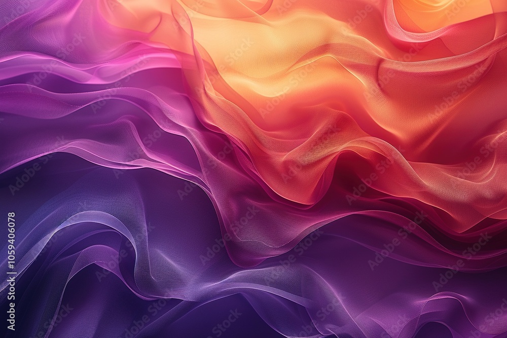 A colorful, abstract design of a flowered fabric A colorful, abstract design of a flowered fabric