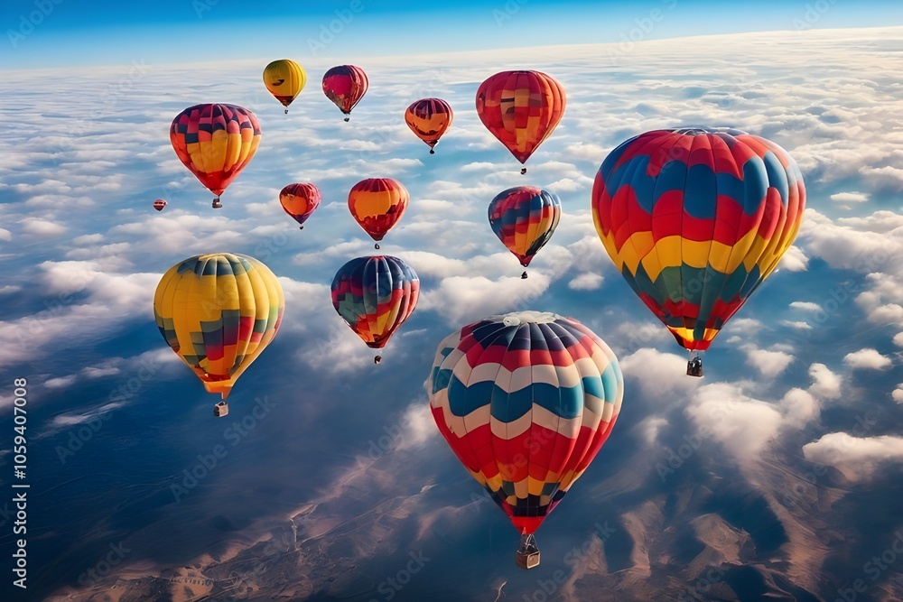 Obraz premium hot air balloon in the sky