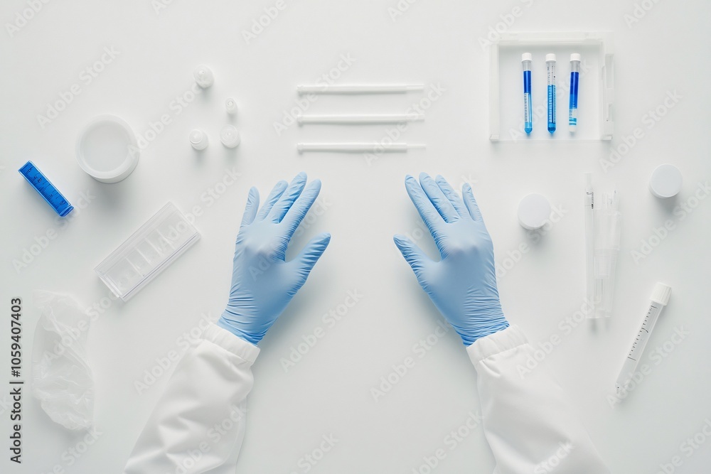 Fototapeta premium Laboratory Setup: Medical Research and Experimentation