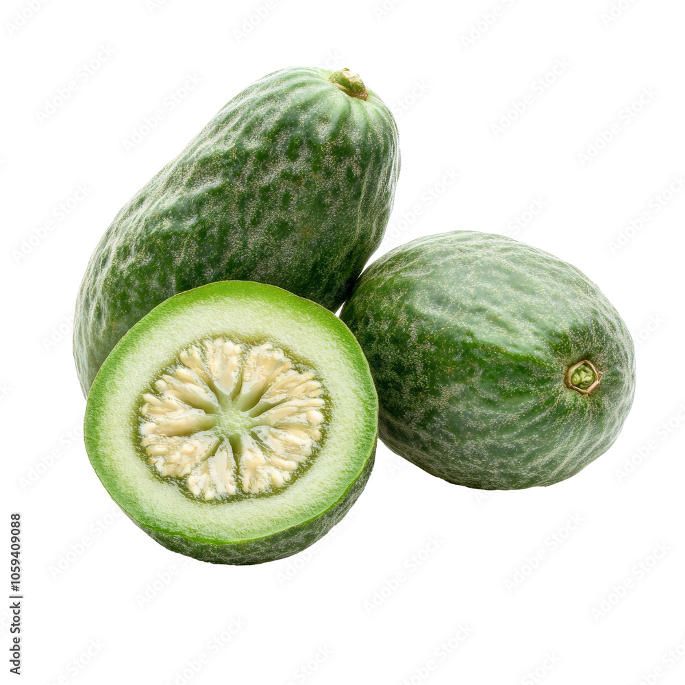 Fresh green cucumbers on a white background isolated transparent Fresh green cucumbers on a white background isolated transparent