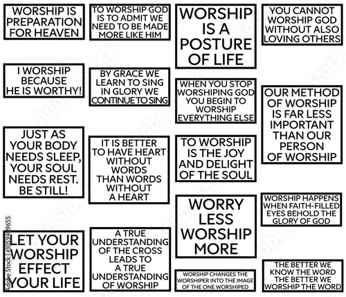 Worship Sayings