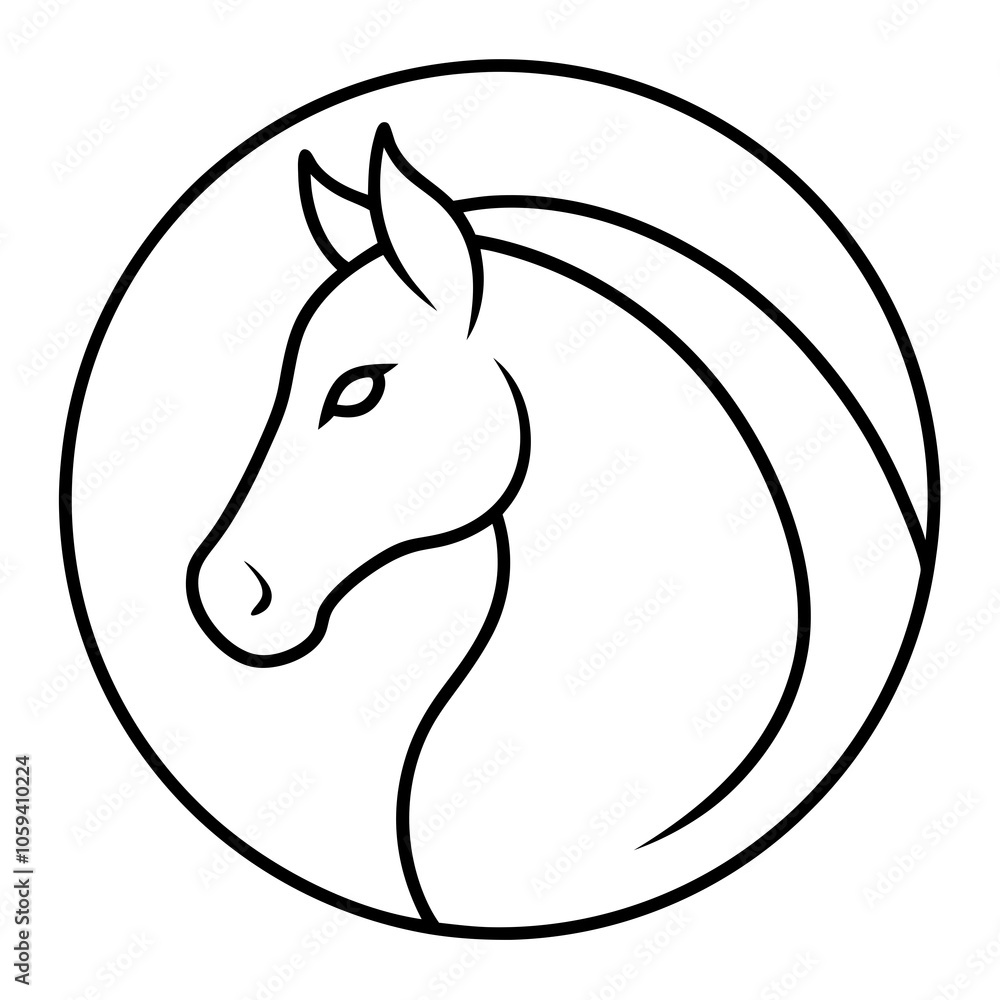Obraz premium horse icon