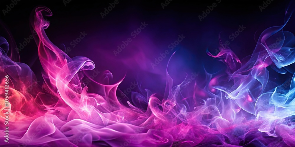 Abstract flames and smoke on gradient background Abstract flames and smoke on gradient background