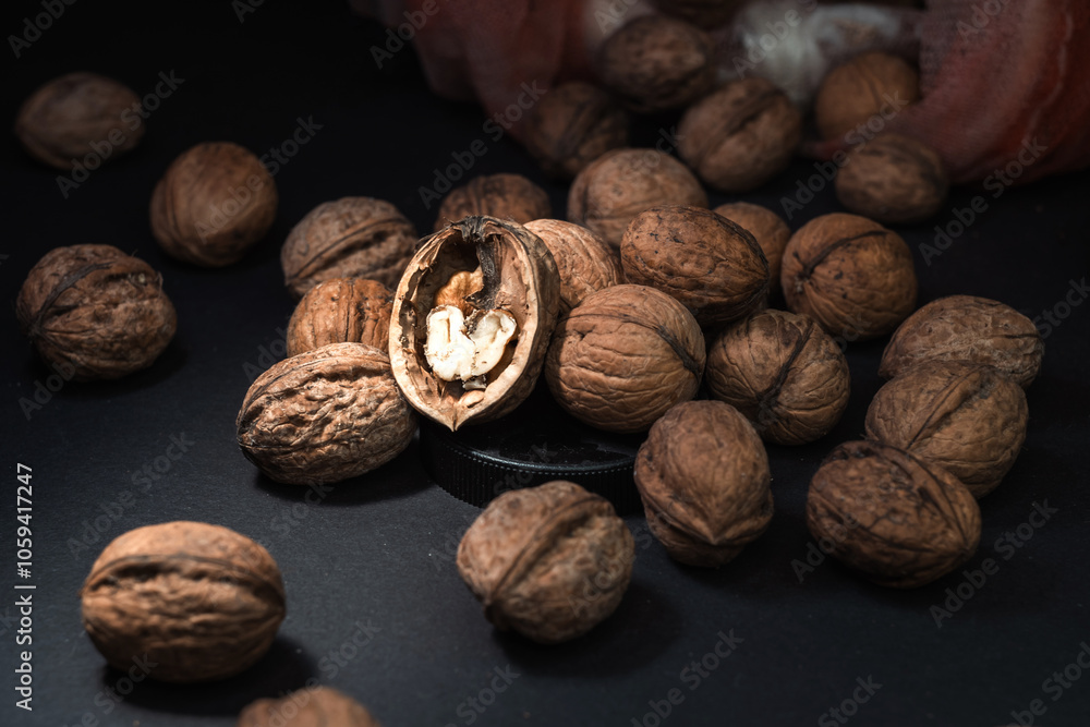 walnuts and nutcracker walnuts and nutcracker