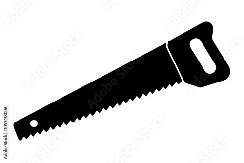 

Handsaw icon, Hand saw silhouette vector, Hand saw black symbol vector illustration.