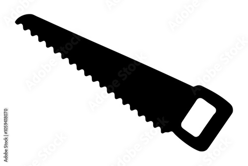 

Handsaw icon, Hand saw silhouette vector, Hand saw black symbol vector illustration.