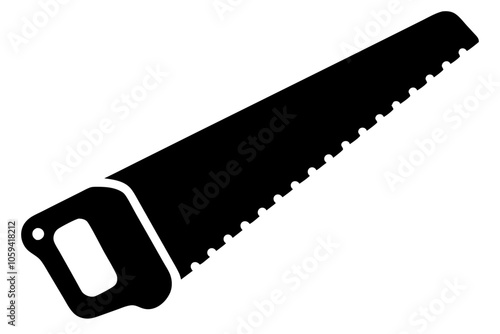 

Handsaw icon, Hand saw silhouette vector, Hand saw black symbol vector illustration.