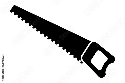 

Handsaw icon, Hand saw silhouette vector, Hand saw black symbol vector illustration.