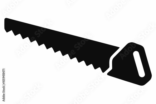 

Handsaw icon, Hand saw silhouette vector, Hand saw black symbol vector illustration.