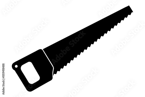 

Handsaw icon, Hand saw silhouette vector, Hand saw black symbol vector illustration.