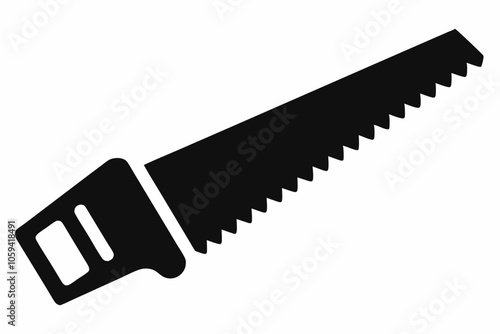 

Handsaw icon, Hand saw silhouette vector, Hand saw black symbol vector illustration.