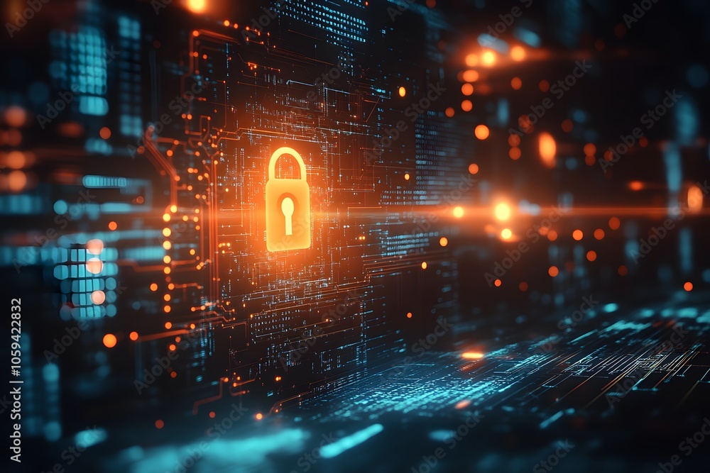 padlock icon representing cybersecurity, digital security, data protection, cyber lock and network security padlock icon representing cybersecurity, digital security, data protection, cyber lock and network security