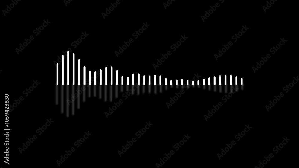 Audio Spectrum Music Visualizer Loop Pack isolated on transparent background. Audio Spectrum Music Visualizer Loop Pack isolated on transparent background.