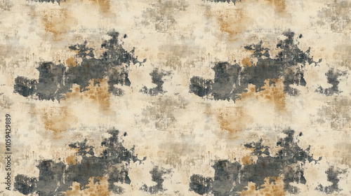 Seamless abstract grunge texture pattern for creative graphic design and vintage wallpaper applications