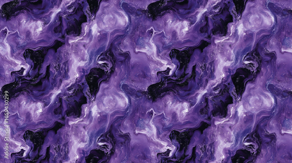 Seamless abstract violet marble pattern with vibrant paint stains ideal for textile design and backgrounds Seamless abstract violet marble pattern with vibrant paint stains ideal for textile design and backgrounds