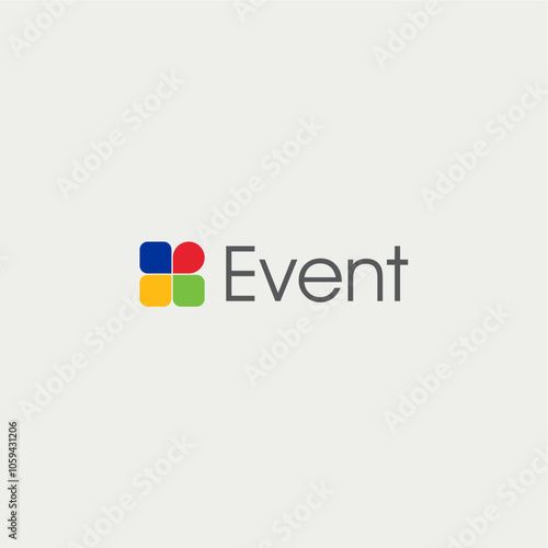 Event colorful logo design business name ideas icon vector editable 