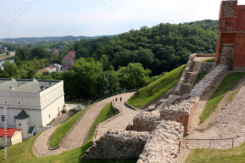 Vilnius Lithuania 06 30 2022 . Ancient city of Gediminas in Lithuania . photo