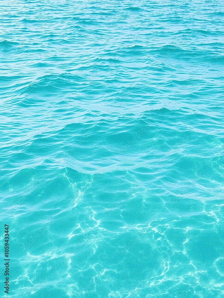 Beautiful blue water panorama background with gentle waves, aqua, serene Beautiful blue water panorama background with gentle waves, aqua, serene