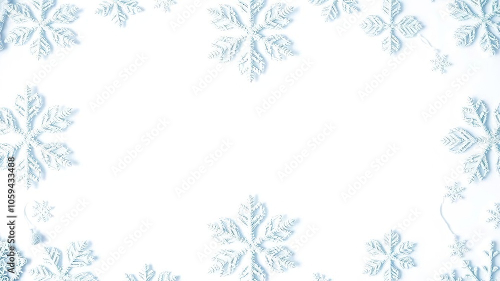Beautiful intricate snowflakes on a blue background, background, snowflakes, frosty Beautiful intricate snowflakes on a blue background, background, snowflakes, frosty