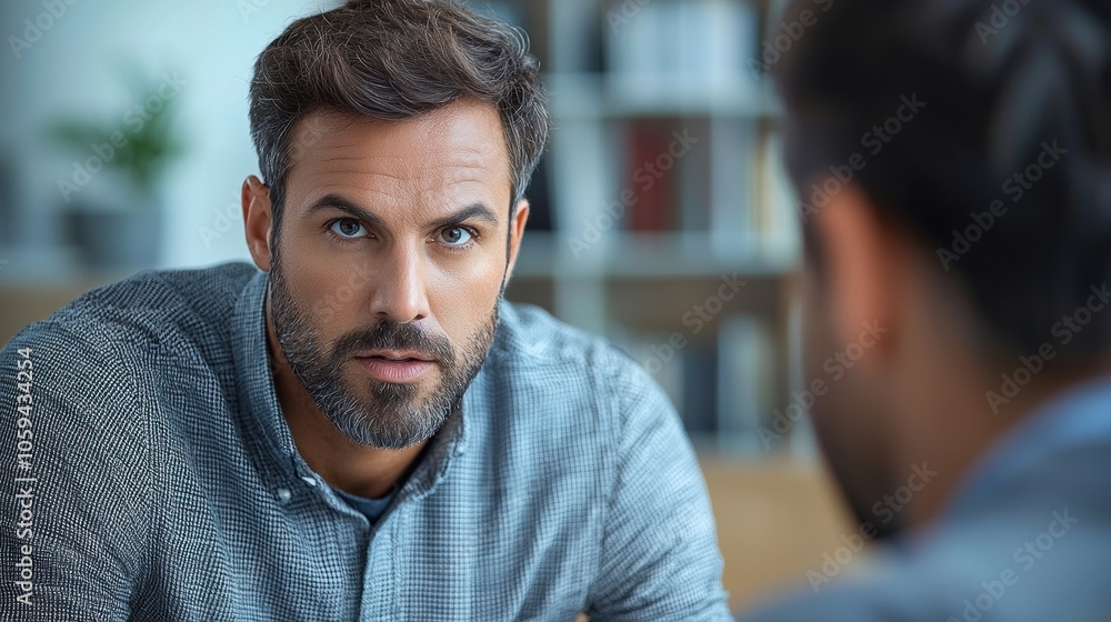 Obraz premium Manager Providing Feedback to Young Employee in Office