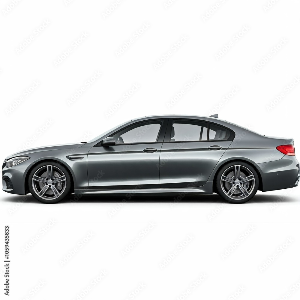Naklejka premium Family Sedan on white background