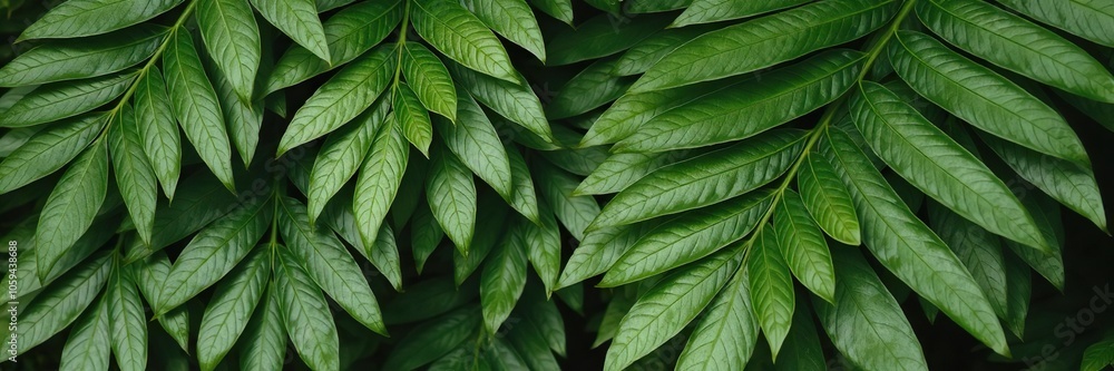 Closeup of lush green tropical leaf background, closeup, tropical plants Closeup of lush green tropical leaf background, closeup, tropical plants
