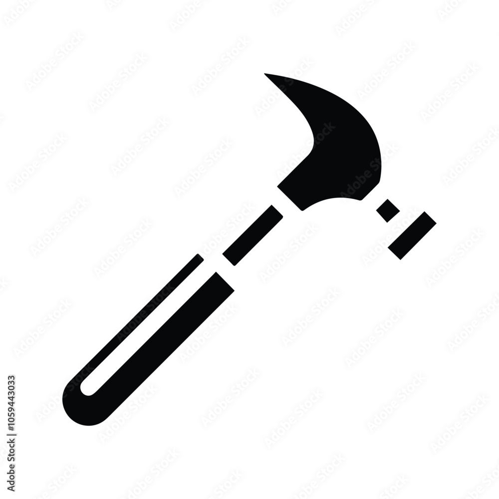 Hammer icon. Repair And Maintenance Symbol. Customizable thin line illustration. Editable stroke. Hammer icon. Repair And Maintenance Symbol. Customizable thin line illustration. Editable stroke.