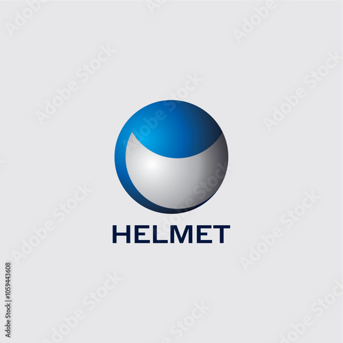 Helmet round global robotic logo design business name ideas icon vector editable 