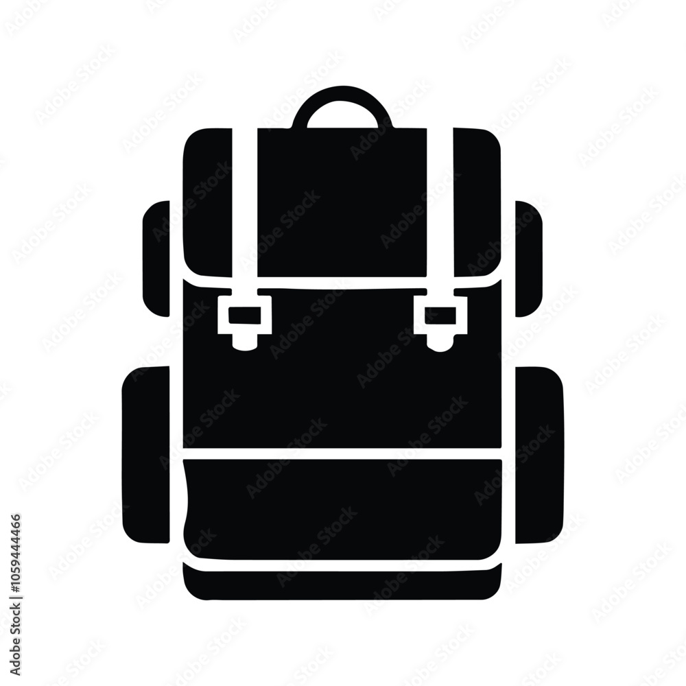 School Bag Icon. Backpack Icon. Vector Illustration. Customizable thin line illustration. Editable stroke. School Bag Icon. Backpack Icon. Vector Illustration. Customizable thin line illustration. Editable stroke.