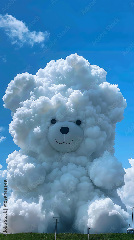 unusual cloud formations, a huge teddy bear-shaped cloud filled the sky unusual cloud formations, a huge teddy bear-shaped cloud filled the sky