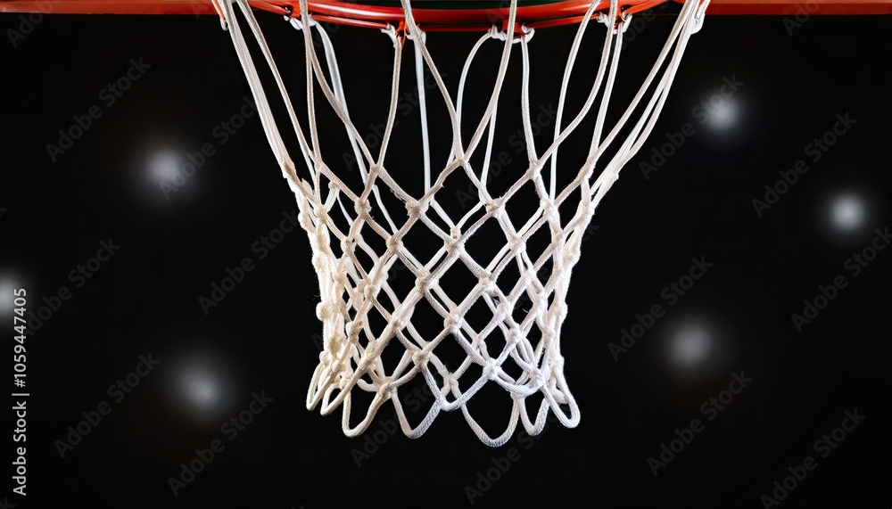 Basketball hoop on the black background Basketball hoop on the black background