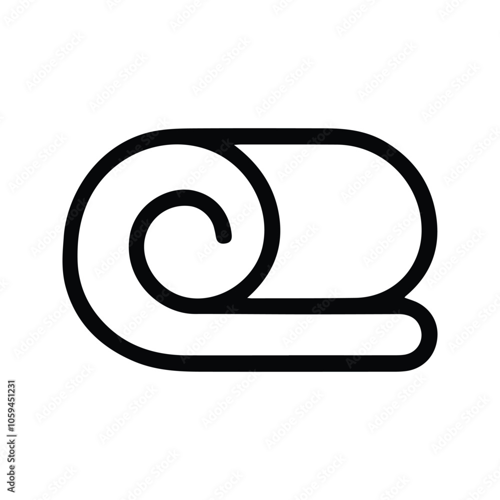 Cloth Pile Icon. Folded cloth. Napkin Vector Icon. Vector illustration. Customizable thin line illustration. Editable stroke. Cloth Pile Icon. Folded cloth. Napkin Vector Icon. Vector illustration. Customizable thin line illustration. Editable stroke.