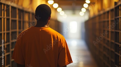 A prisoner participating in a rehabilitation program, highlighting efforts to reduce recidivism photo