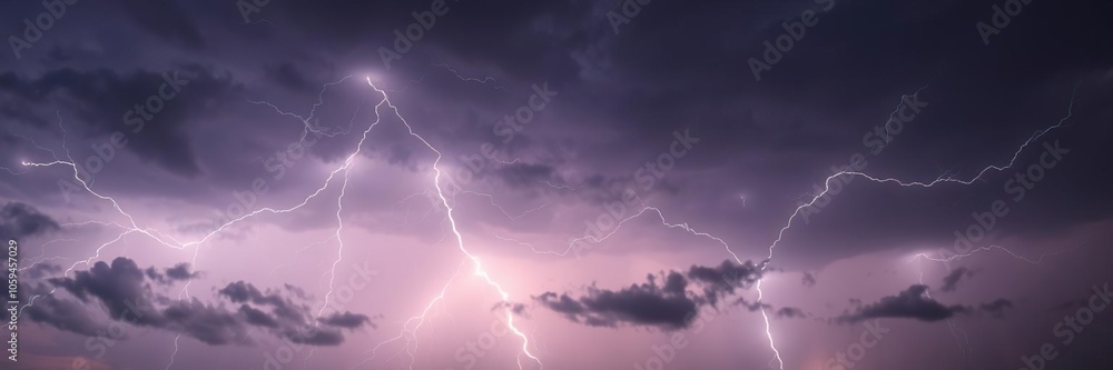 Dark storm clouds gather ominously in the sky as bolts of lightning illuminate the darkness, creating a dramatic scene of a heavy thunderstorm, sky, bolts, nature Dark storm clouds gather ominously in the sky as bolts of lightning illuminate the darkness, creating a dramatic scene of a heavy thunderstorm, sky, bolts, nature