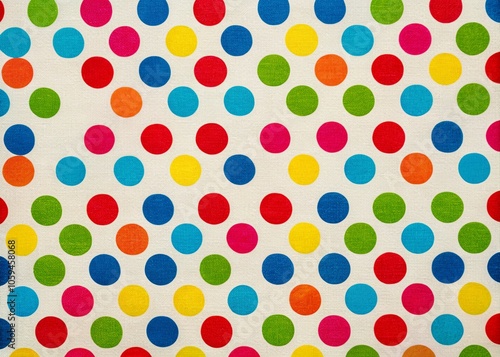 Vibrant Colorful Polka Dot Pattern on Light Background for Creative Design, Fashion Textiles, and Modern Artwork Inspiration, Ideal for Home Decor and Craft Projects