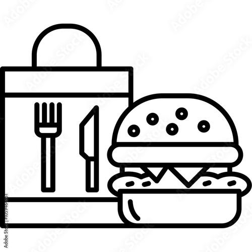 Fast food pack Icon