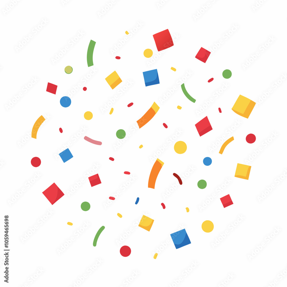 party streamers and confetti. Festive Celebration Background with Colorful Confetti, Streamers party streamers and confetti. Festive Celebration Background with Colorful Confetti, Streamers