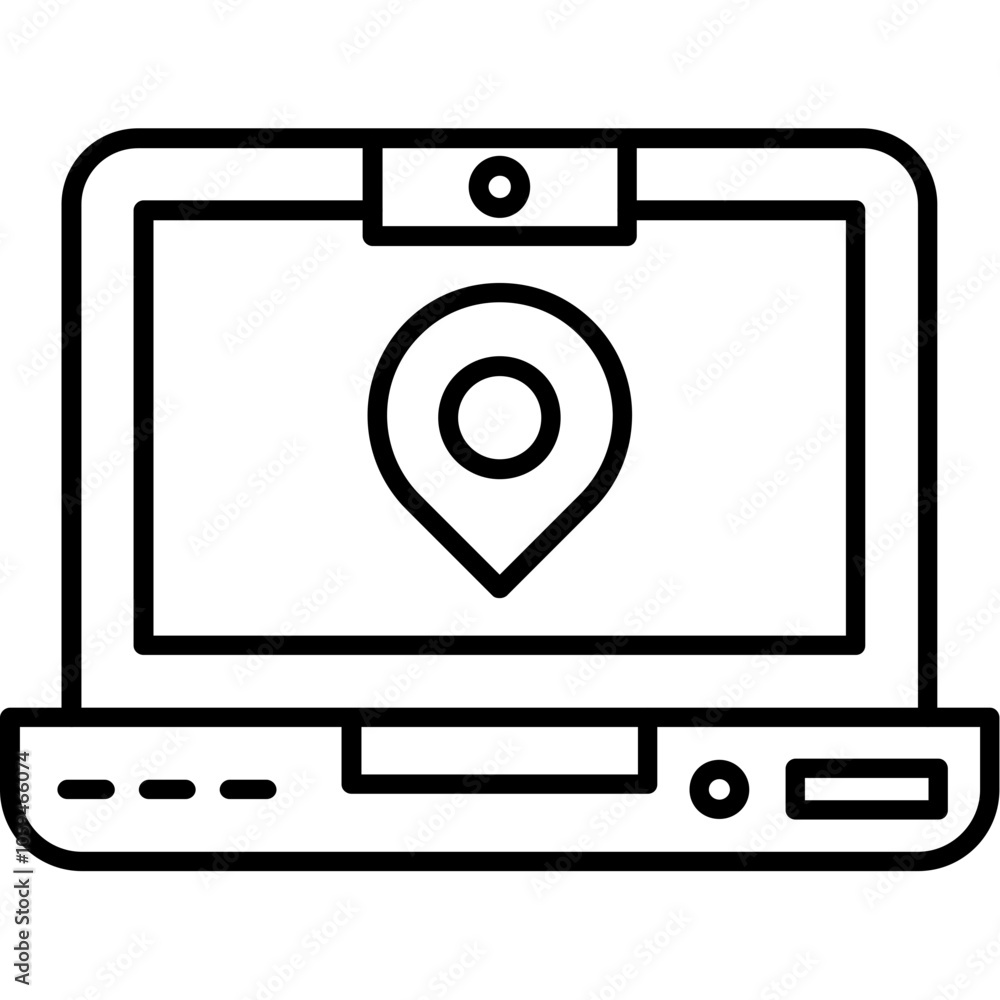 Fototapeta premium Laptop Icon