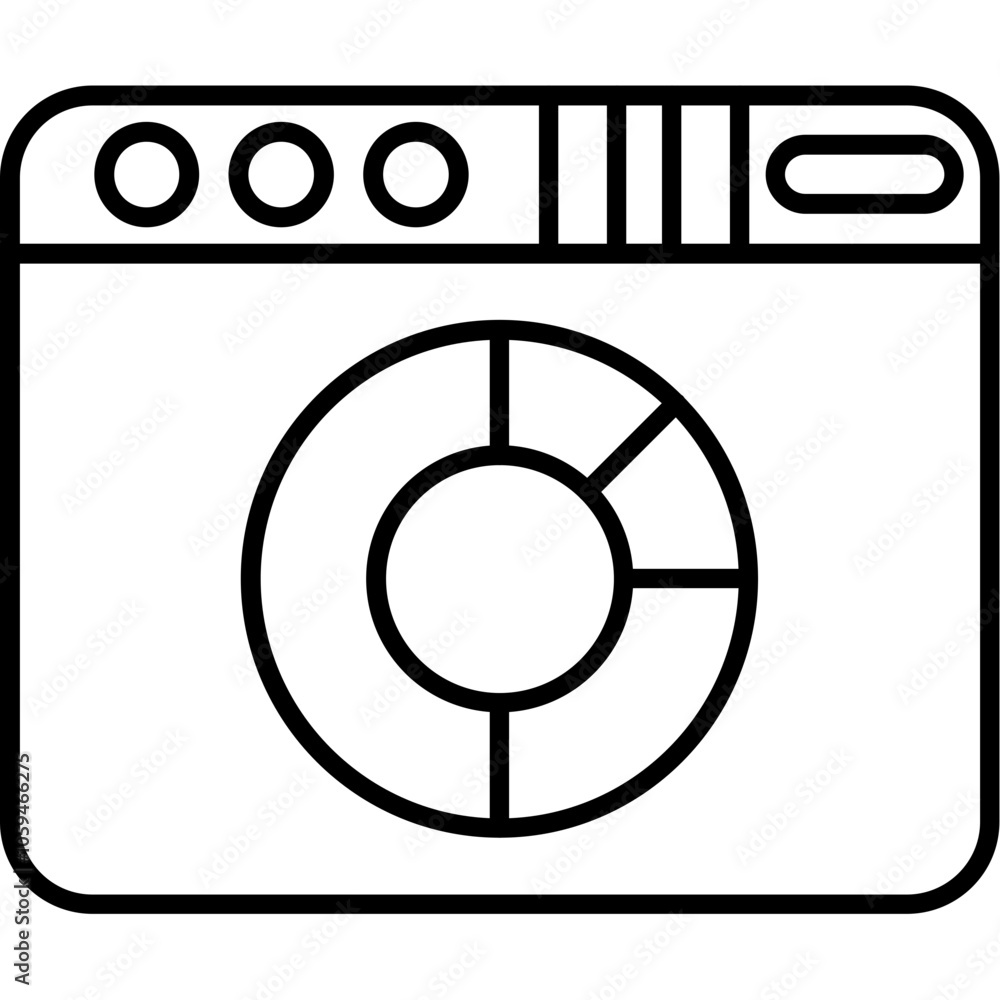 Donut chart Icon Donut chart Icon