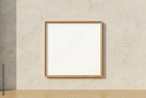 Minimalist Spaces Create Serene Environment with Simple, Elegant Frames Evoking Calmness and Tranquility on Modern Concrete Wall