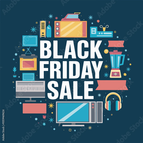 Black Friday background. Sale banner. Black Friday design vector types background