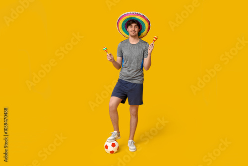 Young male football player ...
