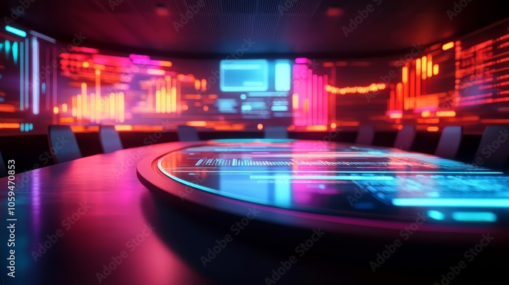 Virtual income projection, advanced hologram display, modern vibe Virtual income projection, advanced hologram display, modern vibe