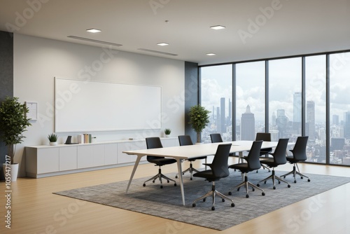 Modern Conference Room with City View Inspiring Professional Collaboration